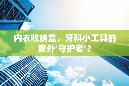 内衣收纳盒，牙科小工具的意外‘守护者’？