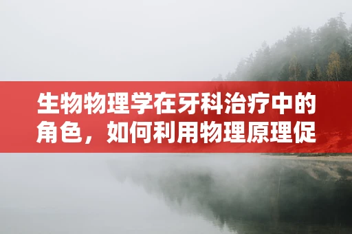 生物物理学在牙科治疗中的角色，如何利用物理原理促进口腔健康？